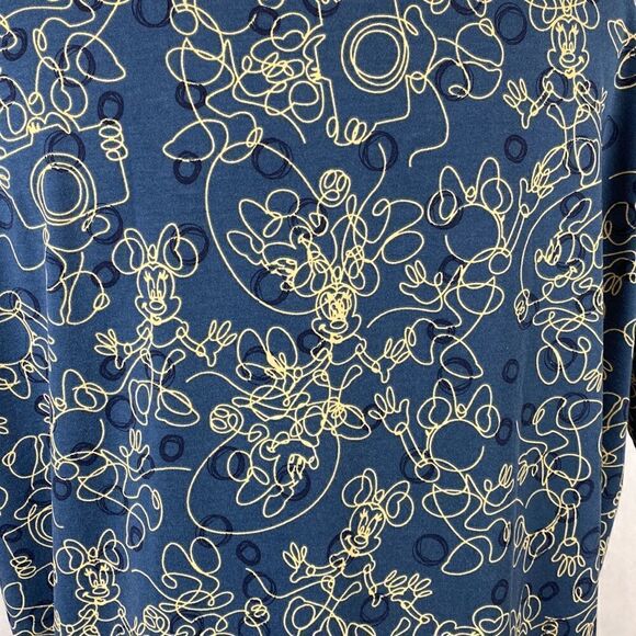 LuLaRoe Minnie Mouse Irma Top Shirt Tunic Disney Camera Blue Small - Picture 5 of 9